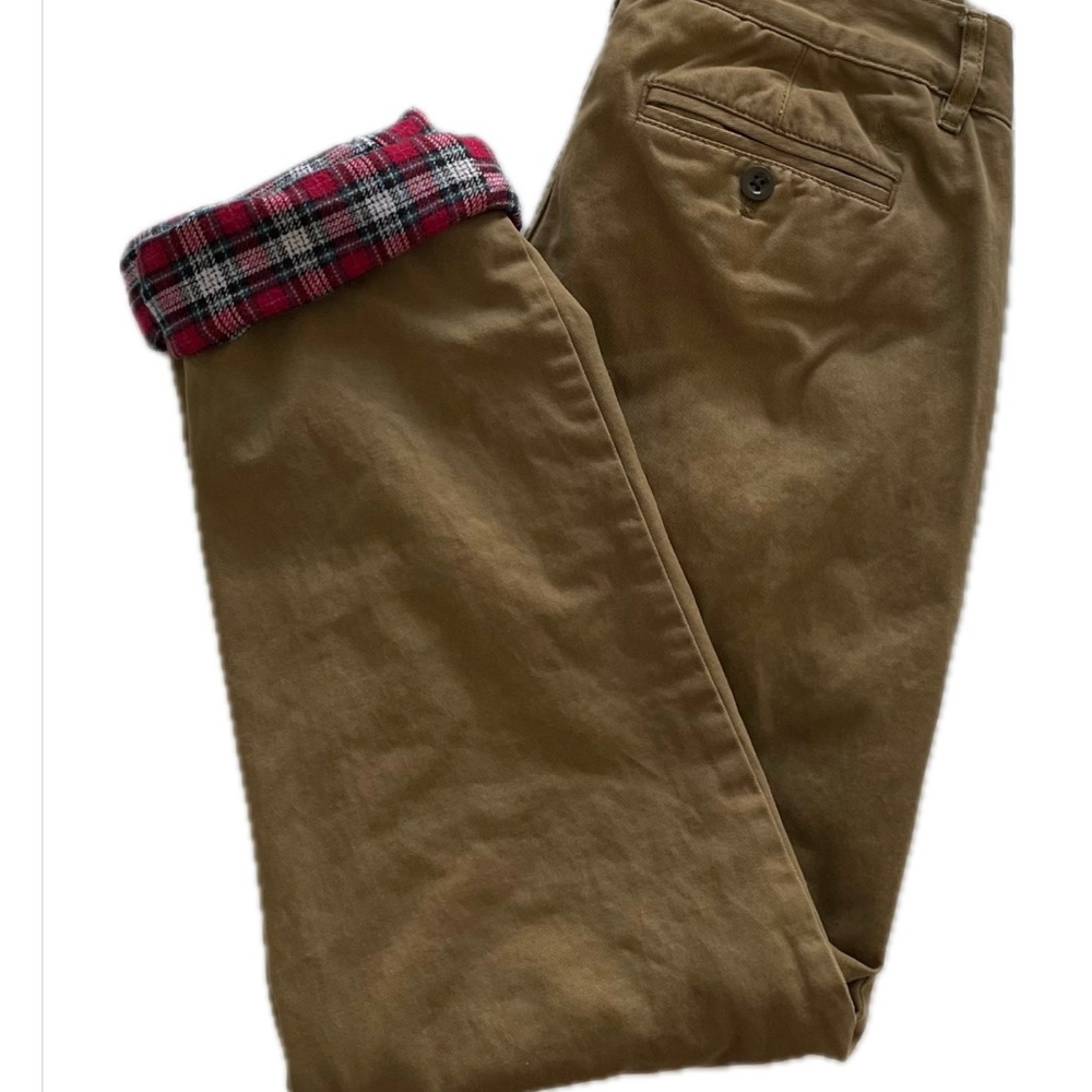 Women’s Eddie Bauer Legend Wash Flannel-Lined Khaki Chinos Size 2 - Picture 8 of 15